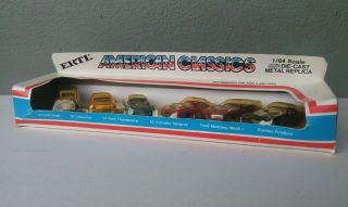 Ertl - Vintage American Classics 6 Pc Die Cast 1:64 Car Set - Mib - Hong Kong