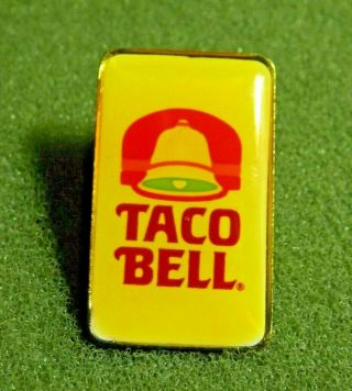 1985 Taco Bell Logo Lapel Pin American Fast Food Restaurant Chain Yum Brands