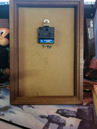 Vintage Pepsi Hanover Quartz Battery Operated Clock Wooden Frame. 8