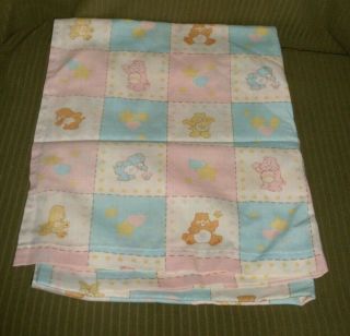 Vintage Care Bears Baby Bed Sheet C