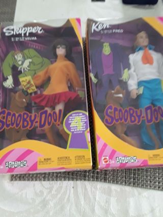 Barbies Scooby - Doo Ken As Fred And Skipper Velma B3284 And B3282
