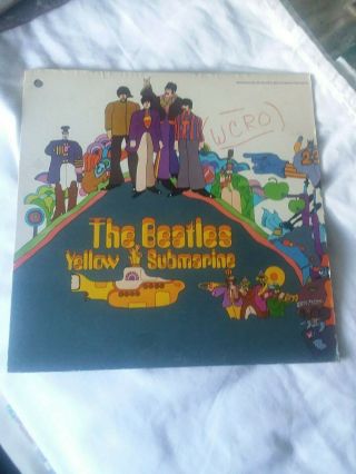 The Beatles Yellow Submarine Rare Promo Lp Punchhole Vg,