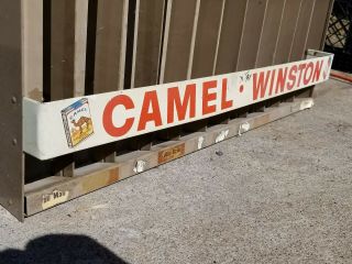 Vintage Camel Winston Cigarette Metal Wall Sale/display Rack