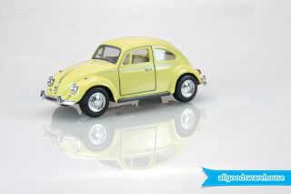 1967 Volkswagen Classical Beetle 1:32 Scale 5 " Die Cast Hobby Yellow Model Car