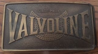 Spec Cast Limited Edition Valvoline Belt Buckle