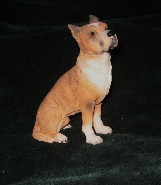 Pit Bull Terrier Sitting Figurine
