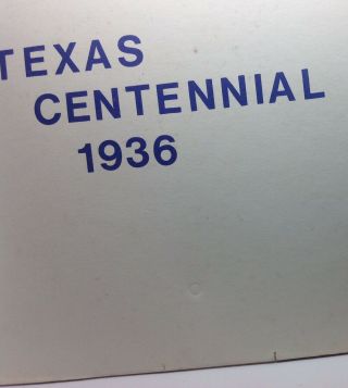 Mobil pegasus oil gas gasoline station texas centennial 1936 cardboard 8 x 9 in 3