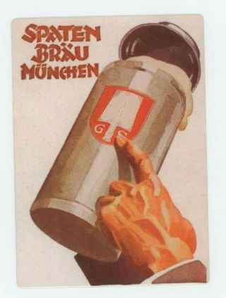 Spaten Metal Beer Sign - Vintage Design - German Bier Munich Germany