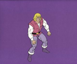 Prince Adam Cartoon Cel He - Man She - Ra Masters Of Universe Animation Art Motu Pop