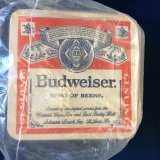 Vintage Budweiser Coasters Pack Of 100.  Nos