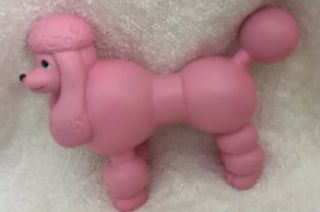 Vintage Ceramic Pink Poodle 7 " X 9 " Tall