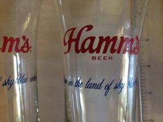 Vintage Hamms Beer Pilsner Glasses 7 - 1/4 