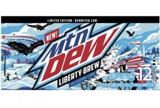 Limited Edition Mountain Dew Liberty Brew - 12 - Pack/12 Fl Oz Cans
