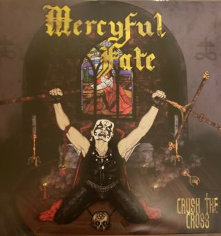 Mercyful Fate Crush The Cross Yellow Vinyl Lp Live Holland 1983 With Poster Evil