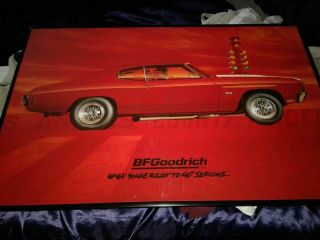 Vintage B.  F.  Goodrich Chevelle 24x36 Poster