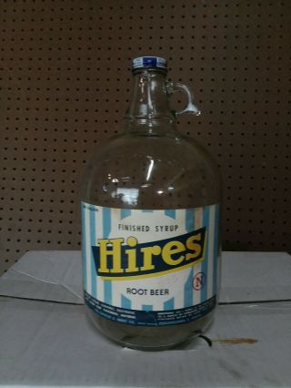 Vintage Hires Root Beer 1 Gallon Syrup Bottle