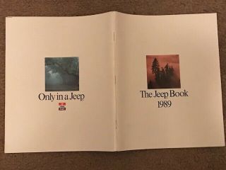 The Jeep Book 1989 Sales Brochure With Photos,  Specifications Of All Models 87pp