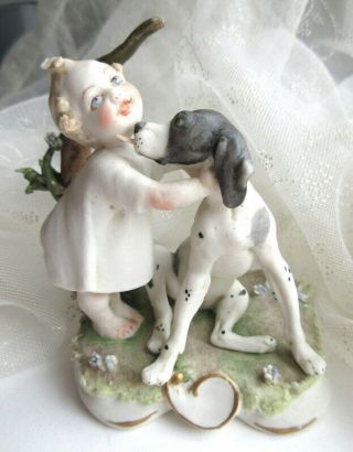 Vintage Bisque Porcelain Pointer Dog Figurine 1959 Of Art Italy R.  C.