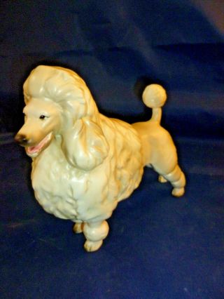 Vintage Rare Ceramic Poodle Ucagco Made In Japan White