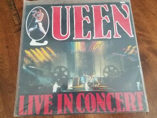 Rare Queen Freddie Mercury Live In Concert Lp Unique Sleeve Zealand