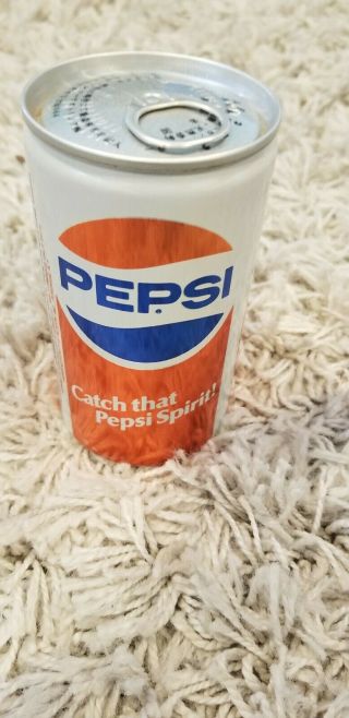 Vintage Pepsi Cola Aluminum Can 1980s