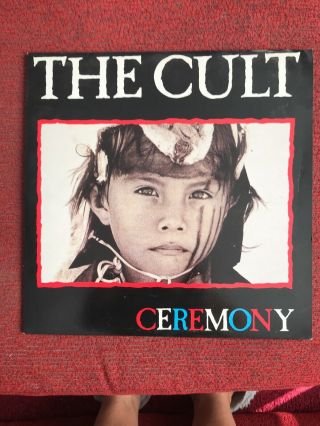 The Cult - Ceremony 12 " Vinyl Lp.  Classic Rock.  Black Vinyl.