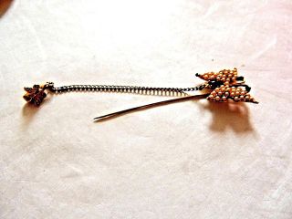 Vintage Timeless Classic Pauline Rader " Exquisite Butterfly " Stick Pin