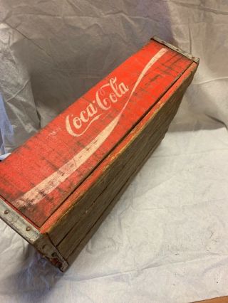 Vintage Coke Coca Cola Advertising Wood Crate Rustic Wooden Soda Box