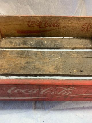 Vintage Coke Coca Cola Advertising Wood Crate Rustic Wooden Soda Box 3