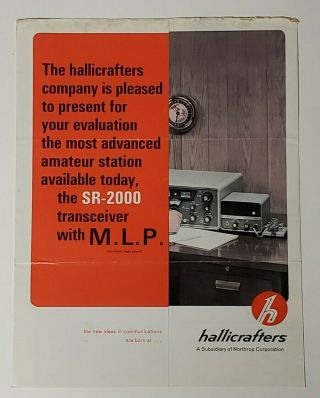 Hallicrafters Sr - 2000 Transceiver - Brochure