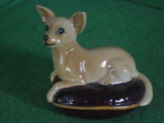 Beswick England Porcelain Figurine Chihuahua On Pillow Dog Figurine 3 "