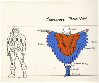He - Man/she - Ra Masters Of The Universe Animation Art Sorceress Model Sheet