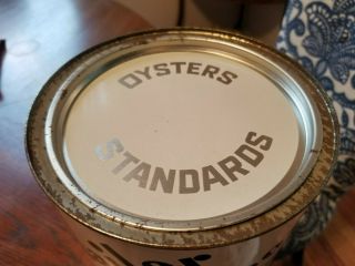 Sailor boy brand oysters gallon tin can 6