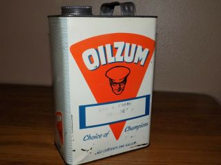 Vintage Oilzum One Gallon Can