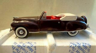 Franklin 1941 Lincoln Continental Convertible Car,  Diecast On Scale 1/24