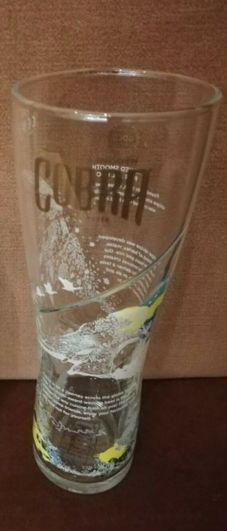 2 X Cobra Limited Edition Pint Glas Ce Bar Gift Pub Man Cave
