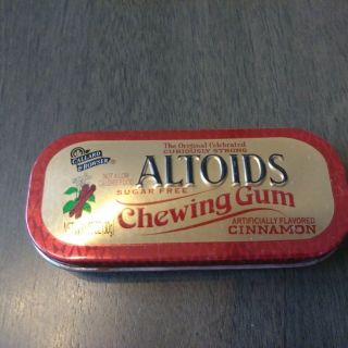 Altoids Cinnamon Chewing Gum Empty Tin Discontinued