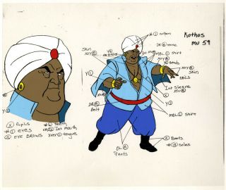He - Man/she - Ra Masters Of The Universe Animation Art Kothos Model Sheet
