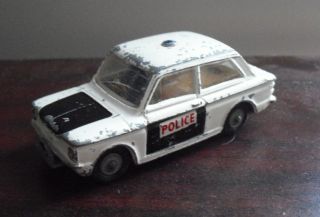 Vintage 1960s Diecast Corgi Toys Sunbeam Imp Police Car