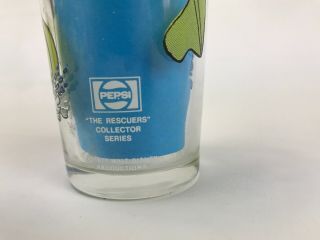 Pepsi Collector Series Glass The Rescuers EVINRUDE 1977 Walt Disney HG2 3