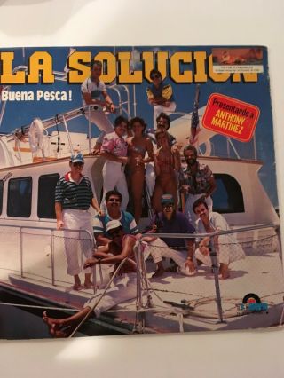 Orq.  La Solucion - Buena Pesca - Latin Salsa Rare 1987 Lp Th - 2486 -