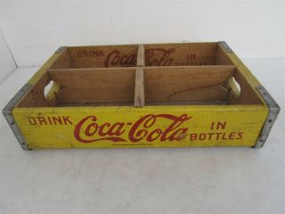 Vintage Wooden Coke Crate Coca - Cola Carry Tray