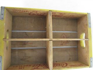 Vintage Wooden Coke Crate Coca - Cola Carry Tray 4