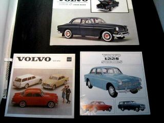 3 1962 Volvo Car Sales Brochure