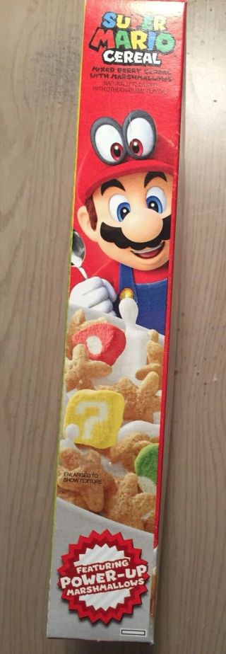 Kellogg ' s Mario Cereal Odyssey Limited Edition with amiibo Nintendo 8.  4oz 4