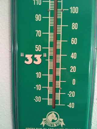 Vintage Rolling Rock Beer Thermometer 27 