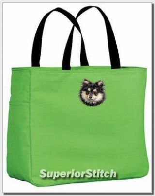 Pomeranian Embroidered Essential Tote Bag Any Color