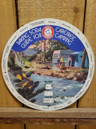 Vintage Arm & Hammer Baking Soda Guide For Carefree Camping Spinning Wheel