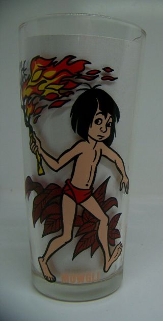 Mowgli Jungle Book Walt Disney Movie Cartoon Pepsi Collector Ser Character Glass