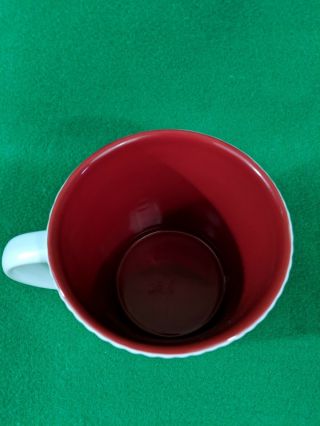 2008 Starbucks White w/Red Heart Valentine Coffee Large Mug Cup 16oz 3